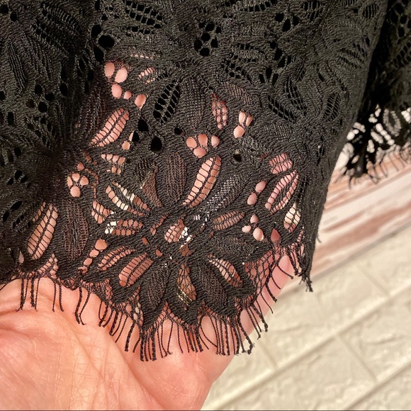 Guess Kylie Black Lace Romper Black Size XS - Picture 6 of 8